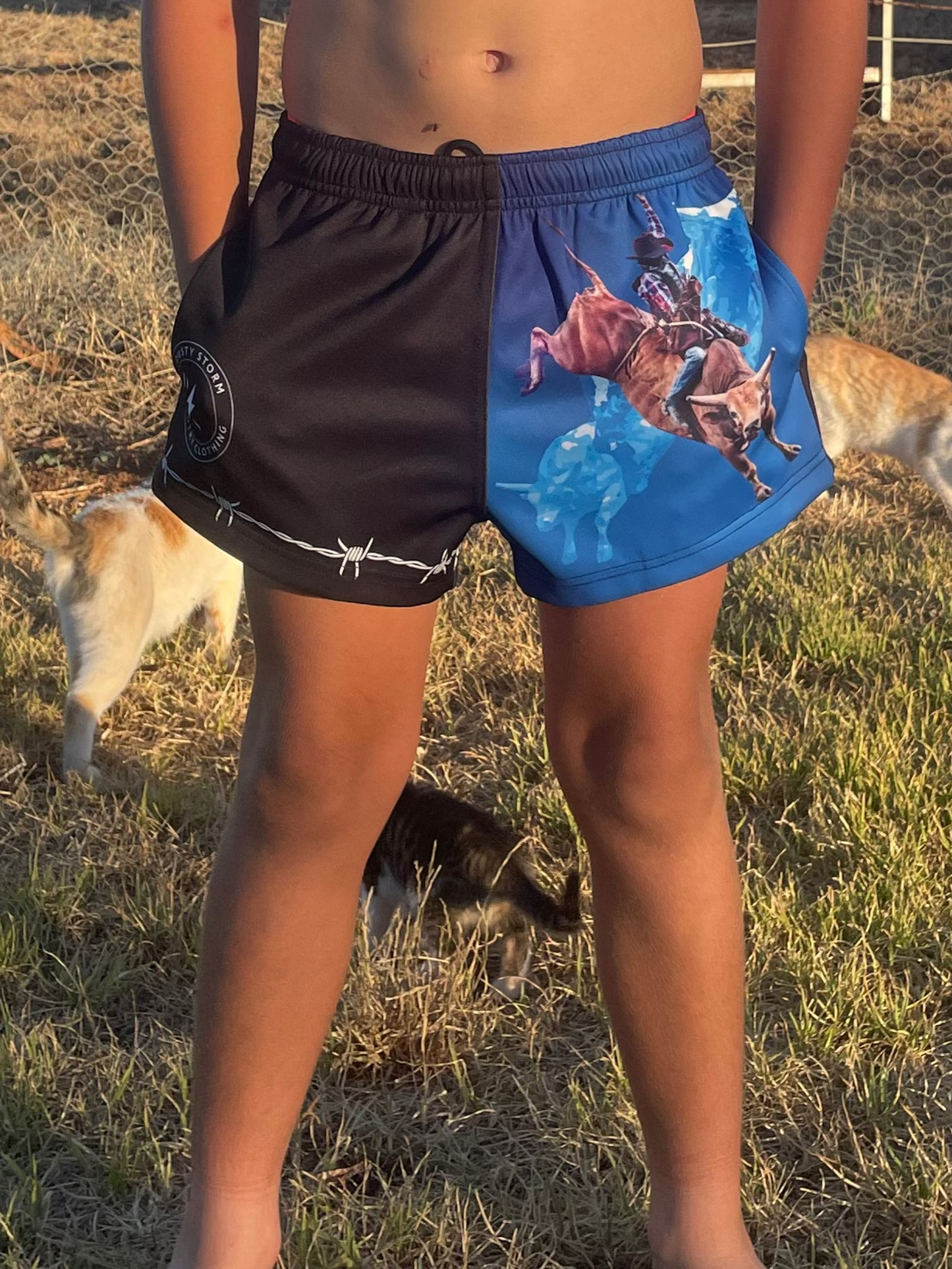 Bull rider Footy Shorts - Kids