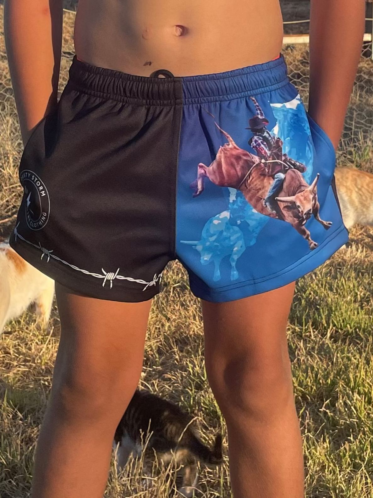 Bull rider Footy Shorts - Kids