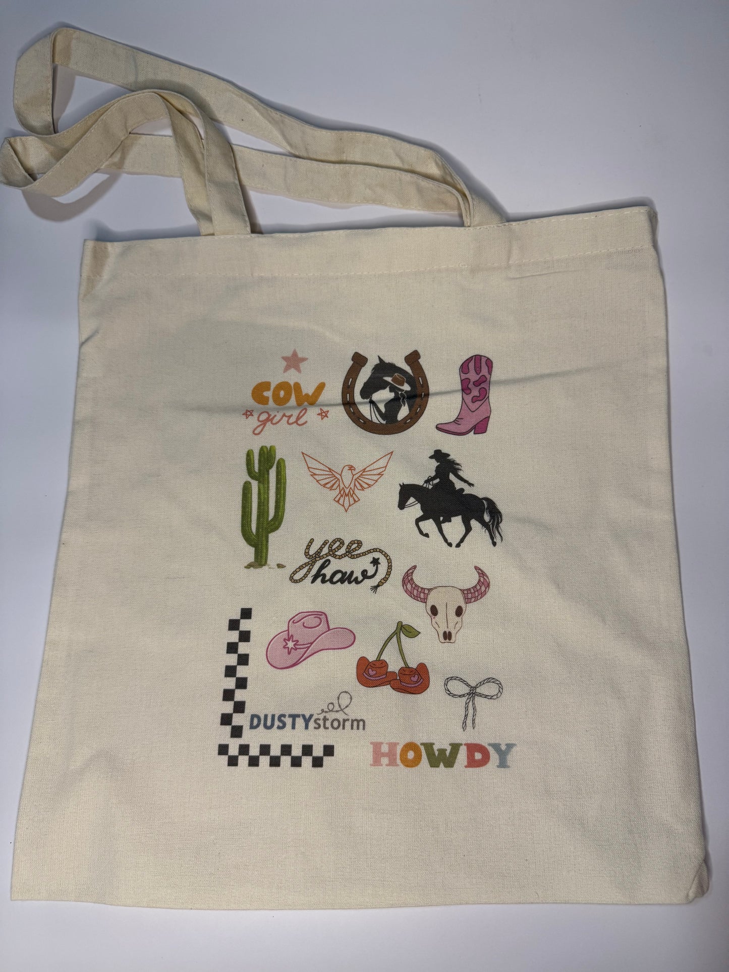 Yee haw Canvas tote bag
