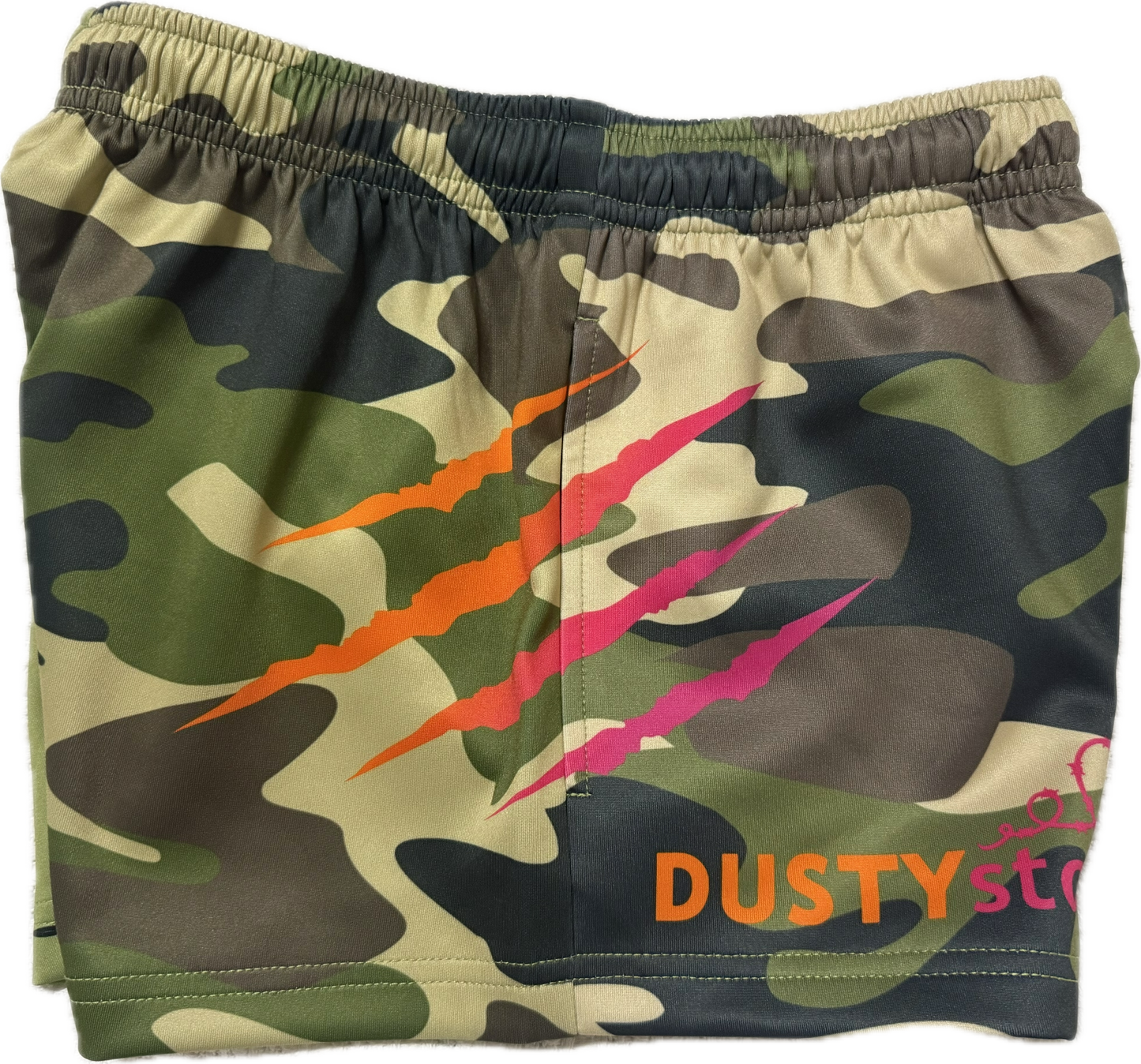 Camo footy shorts kids