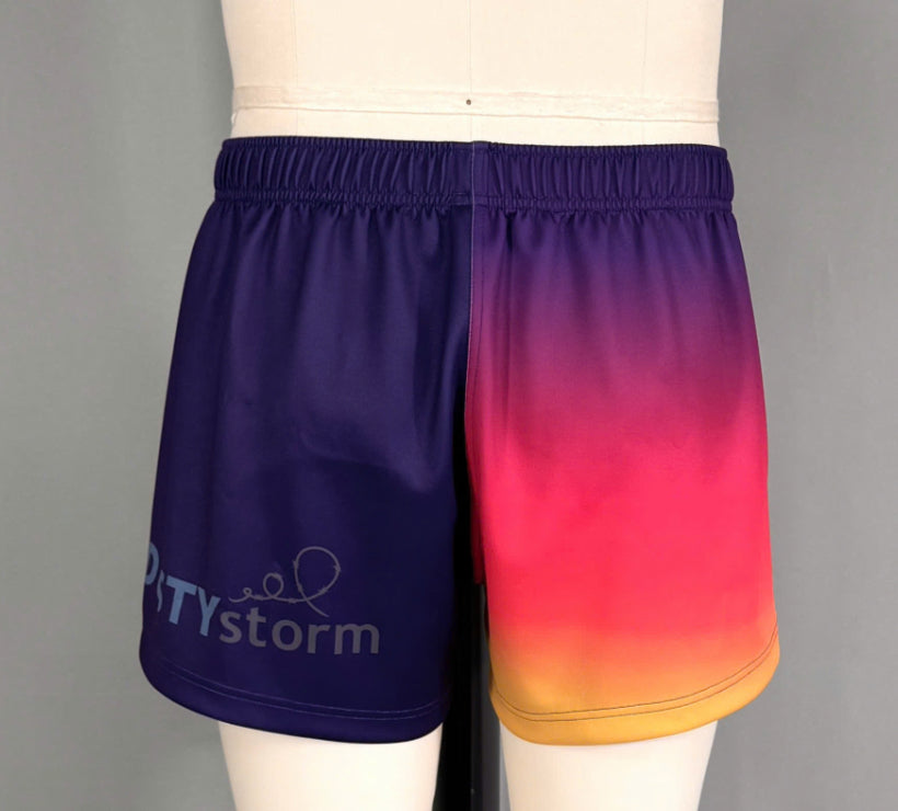Sunrise cowgirl Footy shorts