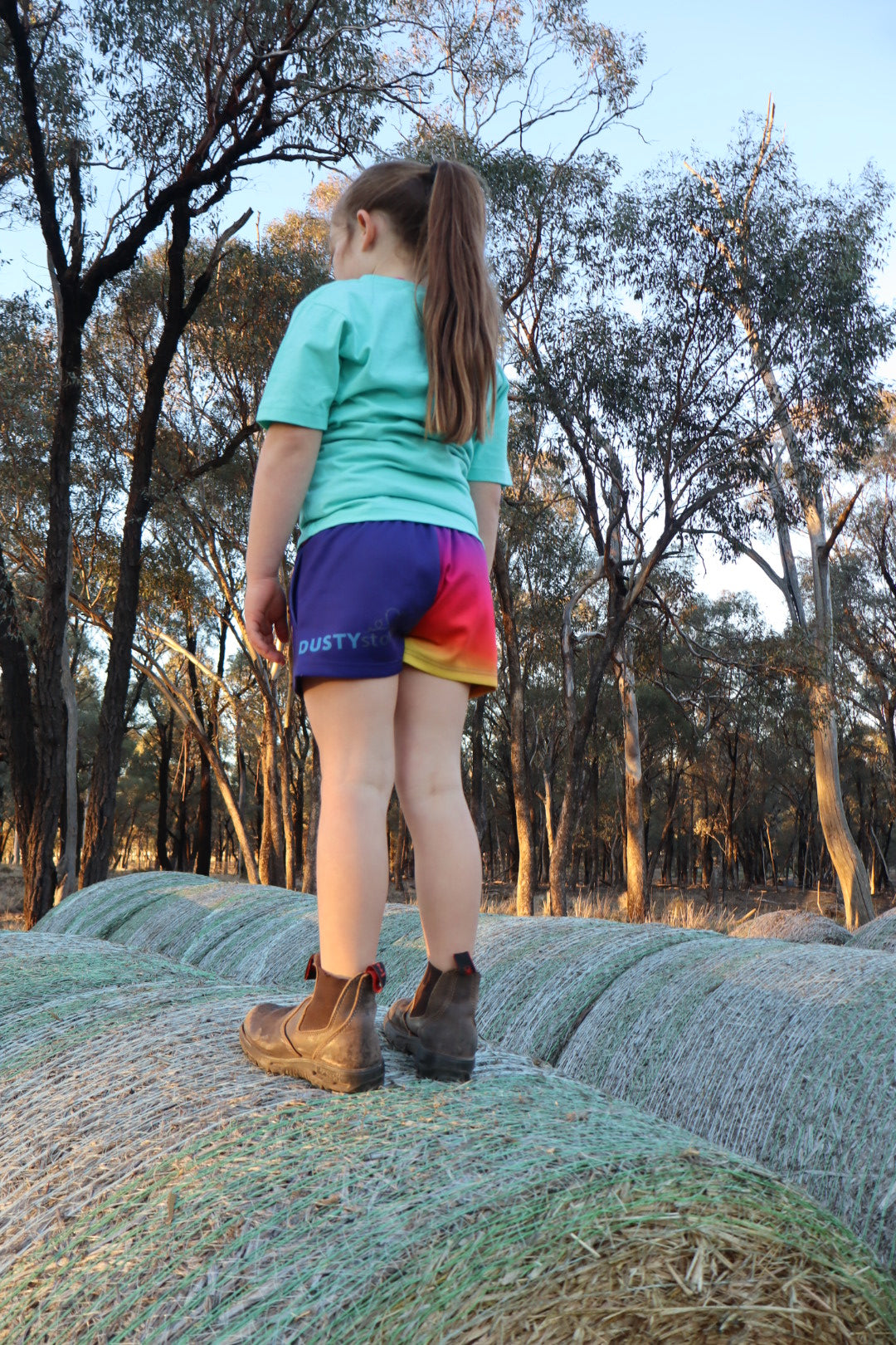 Sunrise cowgirl Footy shorts - Kids