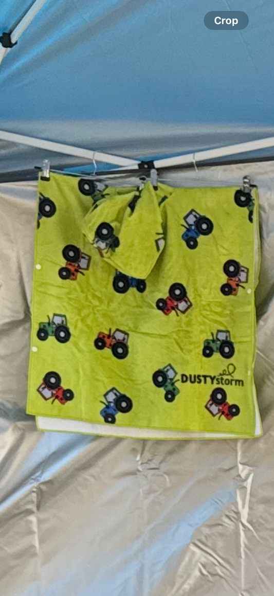 Kids tractor towel