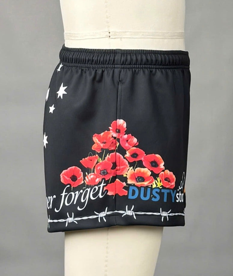 Aussie pride Footy shorts with ZIP POCKETS