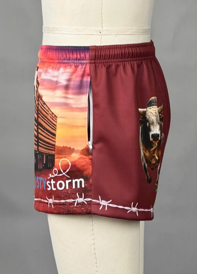 Stock truck footy shorts WITH ZIP POCKETS - XS - 6XL
