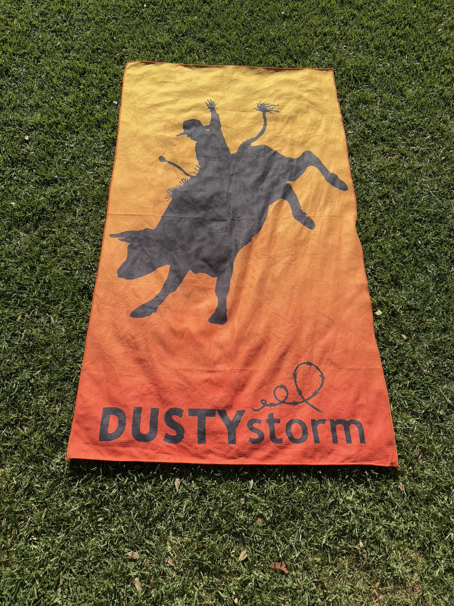 Bullrider Microfibre waffle beach towel